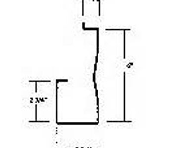 Example: Rolled formed .050 aluminum guttering 7" high x 3inch wide x 2- 3/4 flange