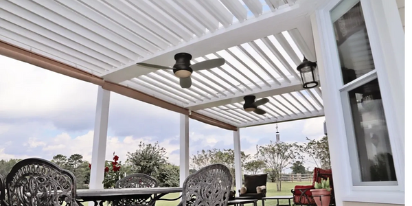 Movable slat patio cover