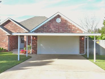 Attached 20ftx20ft attached galvanized steel C beam and purlin carport with upgraded painted poles