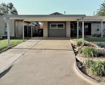 Attached 20ft x 20ft galvinized structured steel carport and connected 15ftx10ft front patio cover