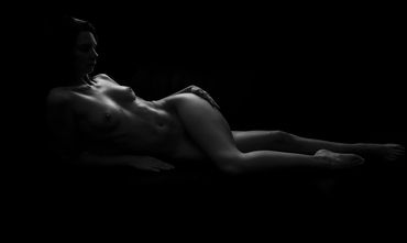 artistic bodyscape in soft light