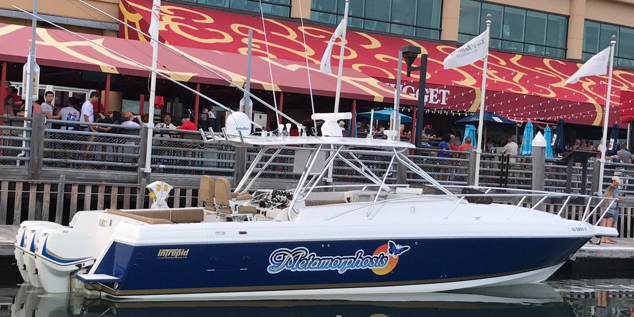 The Private Charter Boat Metamorphosis at the Golden Nugget Marina in Atlantic City