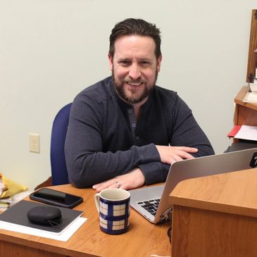 Bryan Fitzgerald in his office