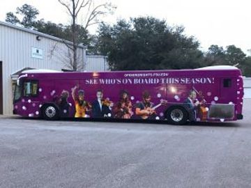 a picture of a bus wrap in vinyl 