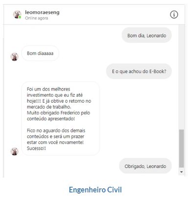 DEPOIMENTOS SOBRE O E-BOOK 10 PASSOS PARA A ELABORAÇÃO DO PROJETO DE BOMBEIRO