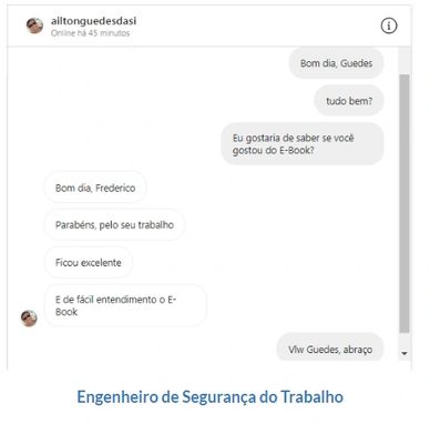 DEPOIMENTOS SOBRE O E-BOOK 10 PASSOS PARA A ELABORAÇÃO DO PROJETO DE BOMBEIRO