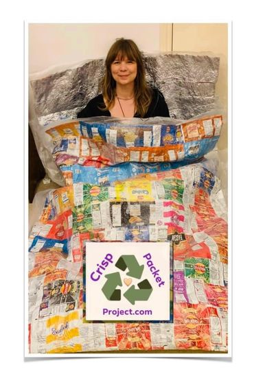 Pen Huston in a bivi bag