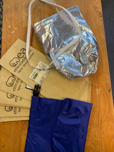 What to make a coffee bag pouch with