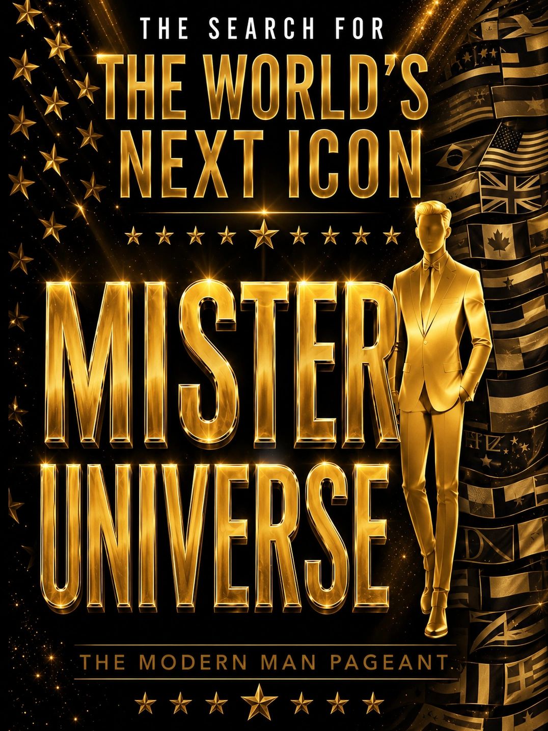 Mister Universe 2026: The Finals! On Sunday, September 27, 2026, at the Universal Studios Hilton LA!
