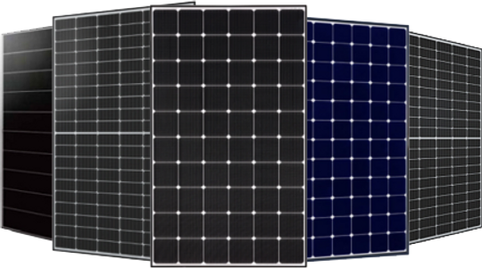variety of solar panels
