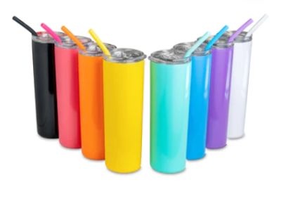 Maker Flo's 20 oz. skinny tumbler.