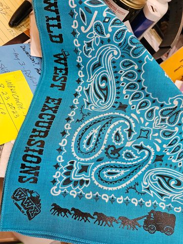 bandanas for all guest on wildwestexcursions.com
