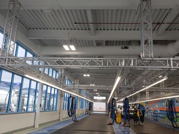 detail bay truss system