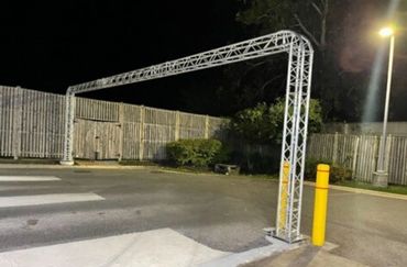 camera arch truss system