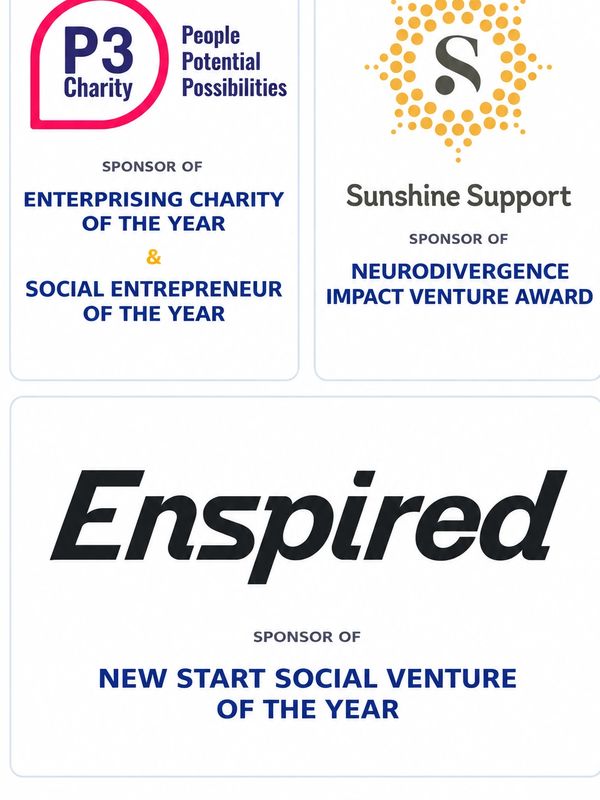 logos describing the sponsors of the awards mentioned in text