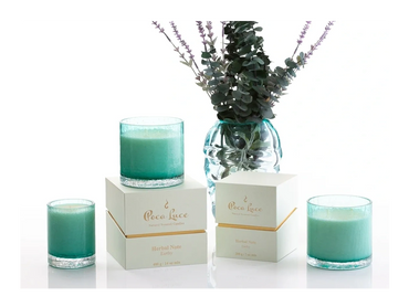 Close picture of green candles