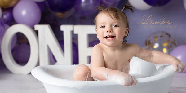 Cake Smash bubble bath Segment