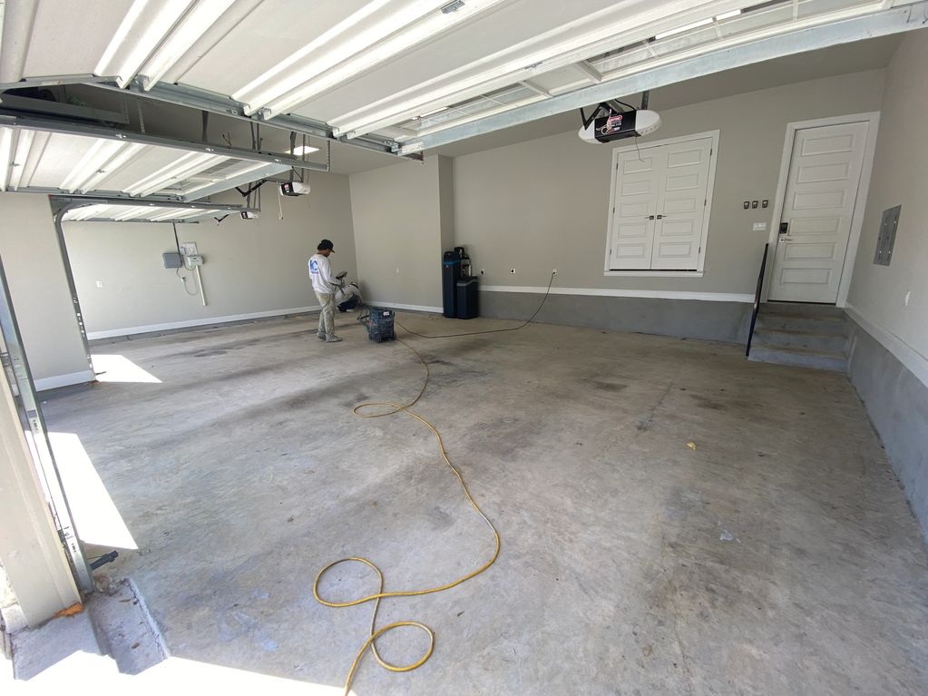 Garage is cleaned out and ready for installation.