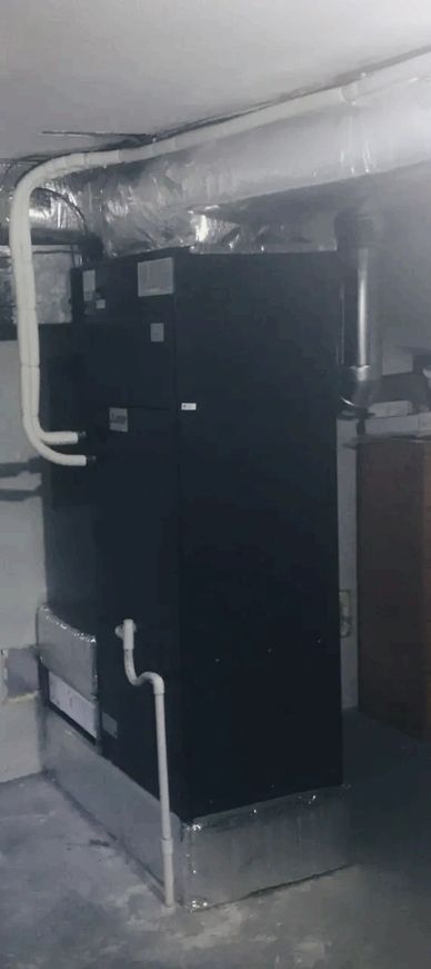black HVAC system