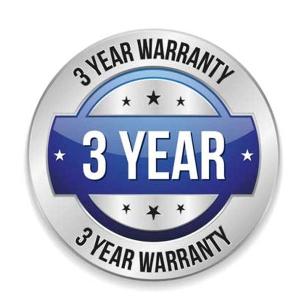 3 year warranty logo for concrete crack repairs