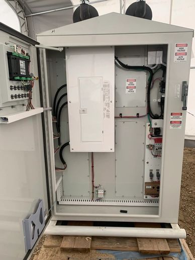 custom power distribution for grain dryer