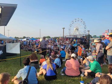 Jonathon LaChance wows the crowd with stunning magic and comedy at the Hamburg Family Funfest.