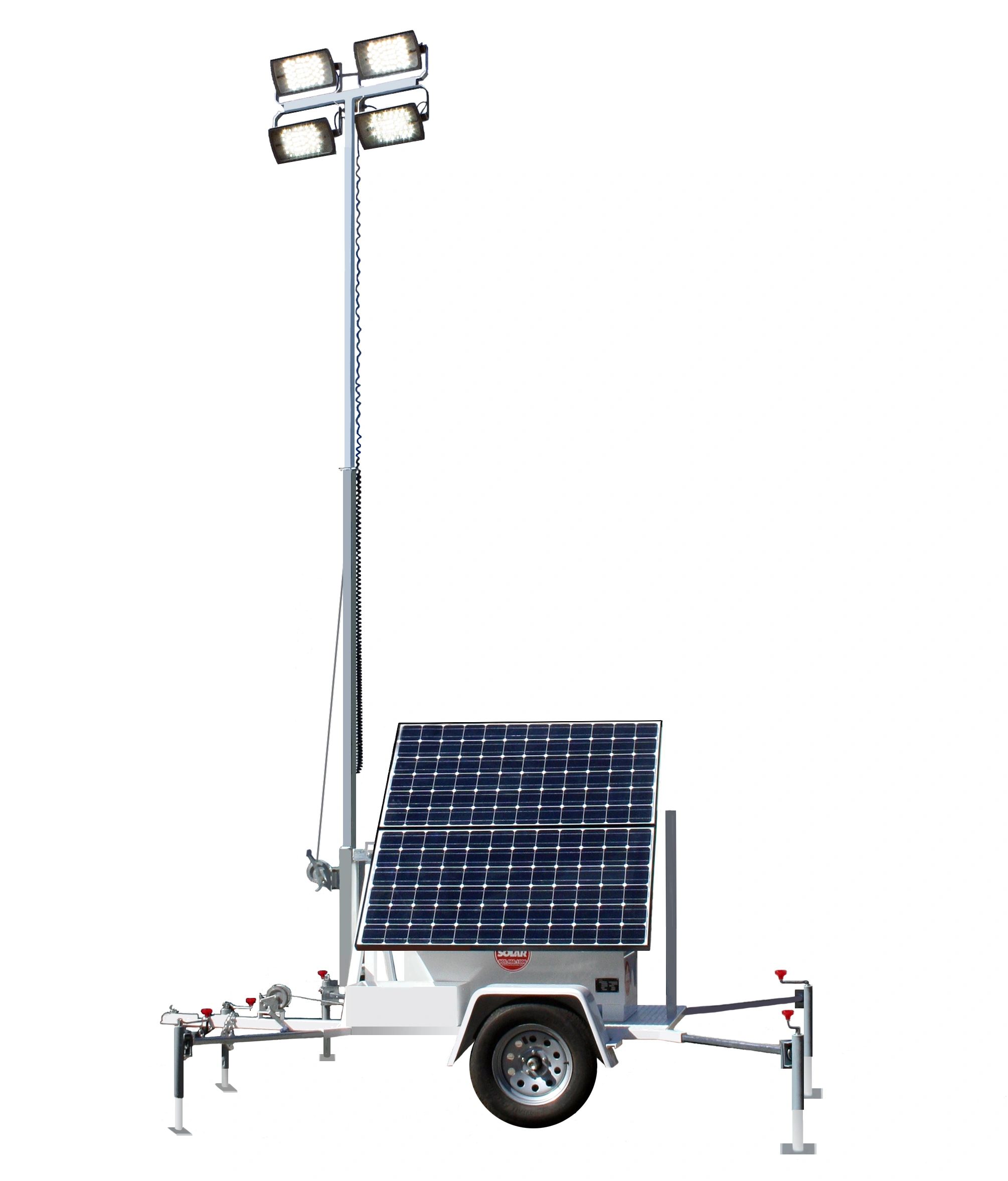solar mobile light tower construction light plant  Generac Terex