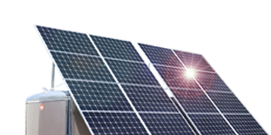 Mobile Solar generator with battery backup for construction site and for farm and cabin