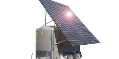 Mobile Solar generator with battery backup