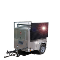 Mobile Solar generator with battery backup for construction site and for farm and cabin