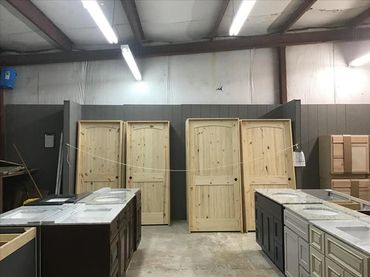 Various vanities and unfinished doors, Budget Sales Inc Cookeville, TN. Quality comes first!
