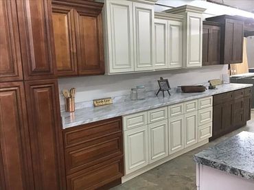 Beautiful inset custom cabinets for sale from Budget Sales.
