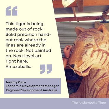 "solid precision hand-cut rock...next level art right here..." comment by studio visitor Jeremy Carn