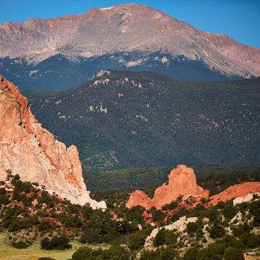 Garden of the Gods and Pikes Peak