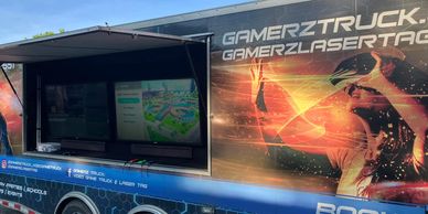 Gamerz truck outside Louisville party venue