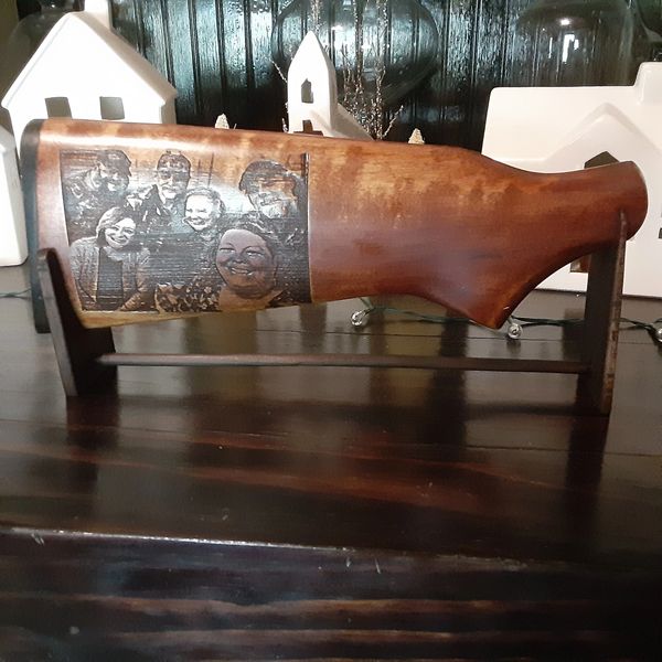 Laser Engraved stock display