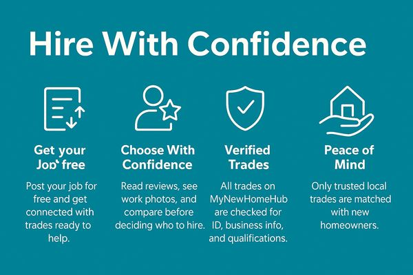 Hire trades confidently with free job posts, verified professionals, and trusted local matches.