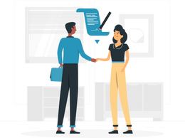 two people signing a contract