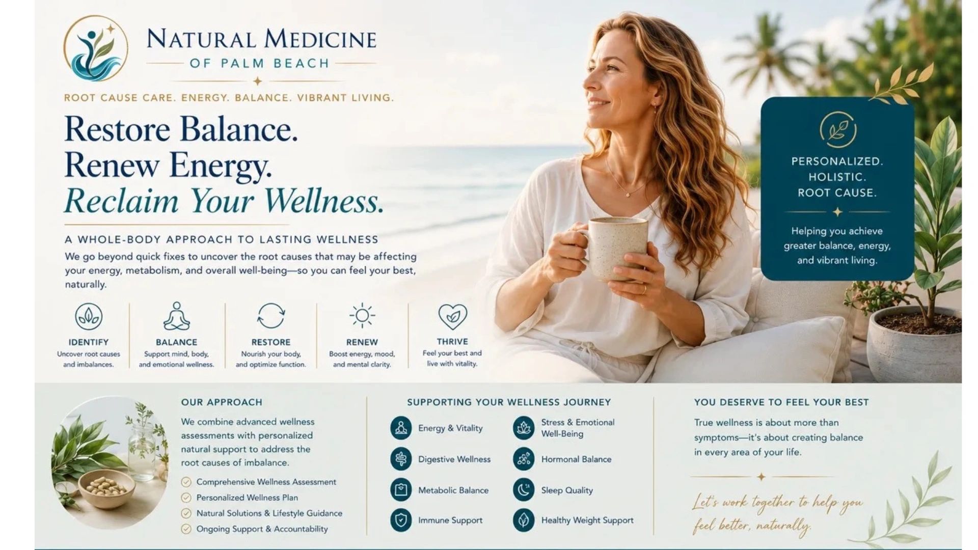 Natural Medicine of Palm Beach promotes holistic wellness and energy balance.