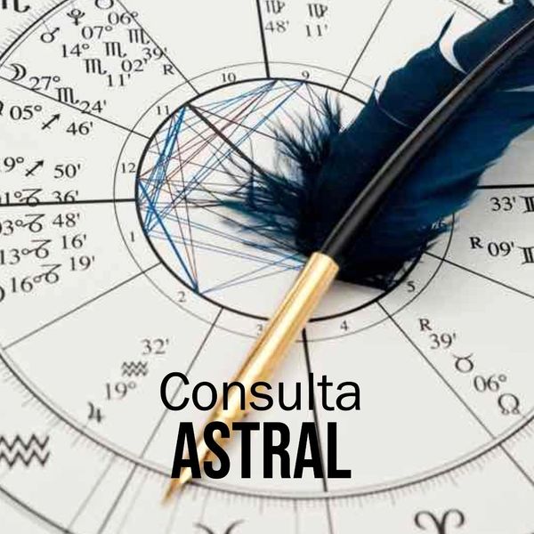 Carta astral graficada que describe el servicio de consulta.