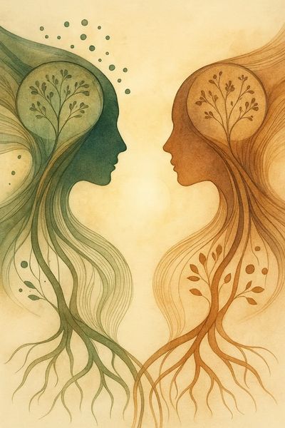 illustration psychotherapy process personal development connection relational depth mental health