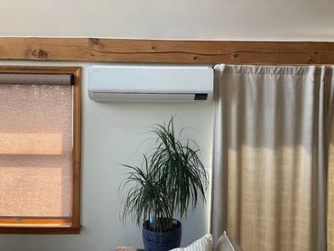 Installation of a mini-split system in Barnstead, NH.