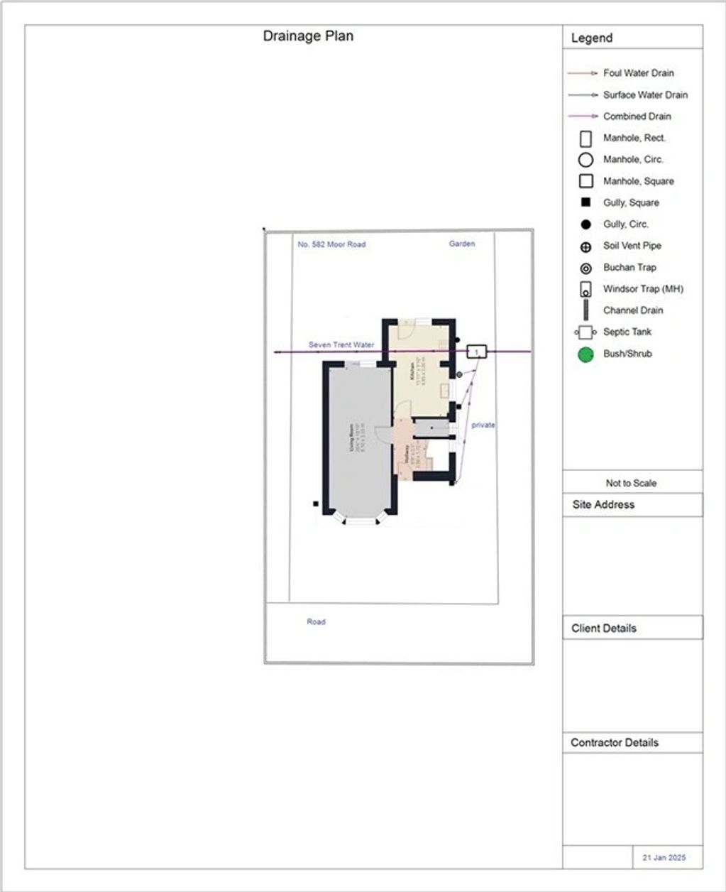 Drainage Map, Drain Survey Map Nottingham