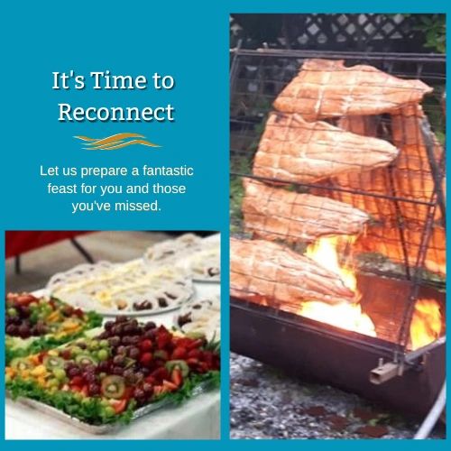 Sto:lo Catering has many catering options - from salmon to herbed chicken dinners and bannock.