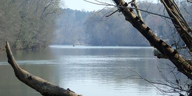 View of Ocmulgee River at Pope's Ferry, located in
Monroe County, Georgia