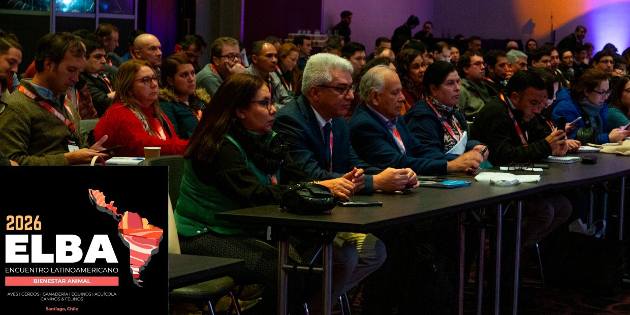 Attentive audience at the 2026 ELBA Latin American Animal Welfare conference in Santiago, Chile.