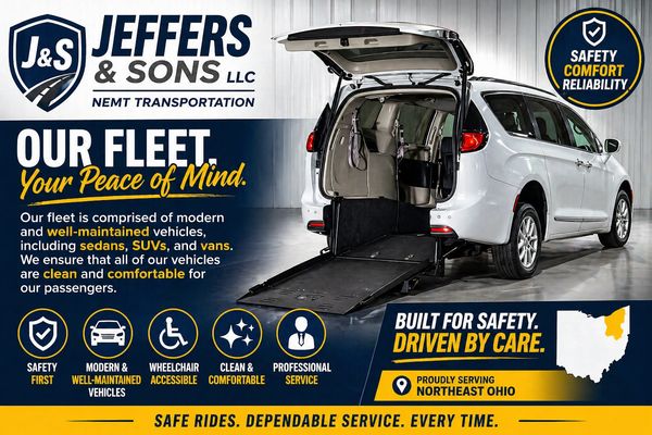 Accessible transportation van from Jeffers & Sons with safety and comfort focus.
