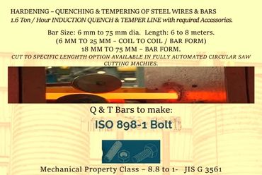 EN24,
EN19,
EN353,
20MnCr5,
16MnCr5,
SAE8620,
EN32B,
CK45,
EN8,
SAE52100,
EN31,