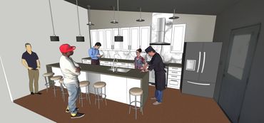 We offer 3-D modeling for our clients to get a realistic view of options and spatial limitations.