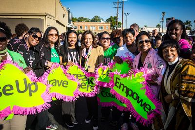 Harris is a member of Alpha Kappa Alpha Sorority, Inc.